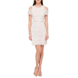 Jessica Simpson cold shoulder lace dress